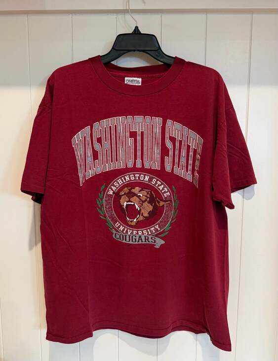 Oneita Other - Vintage 90s Washington State University Cougars T-Shirt XL Oneita Power-T